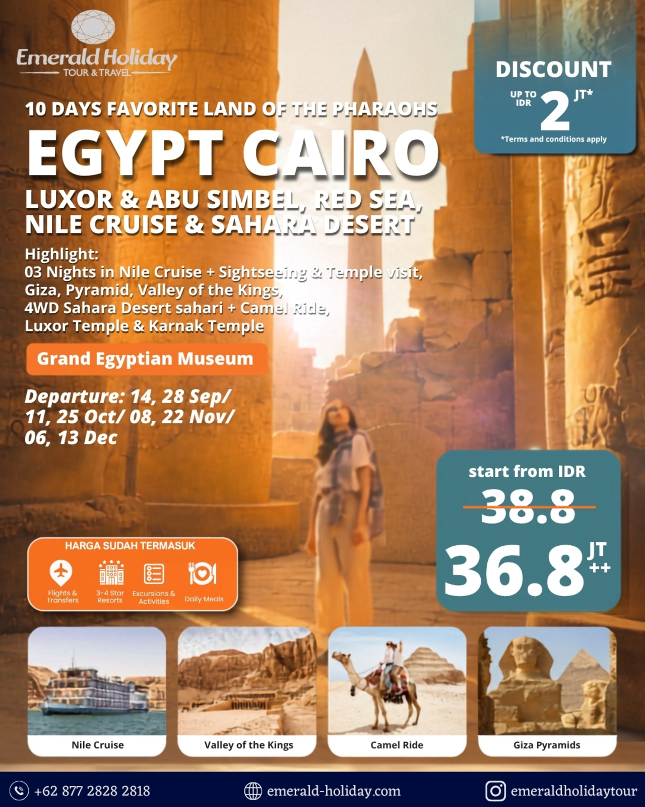 10 DAYS FAVORITE LAND OF THE PHARAOHS